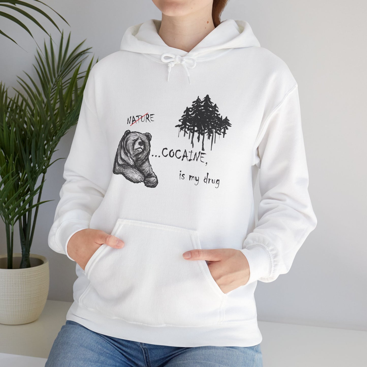 Cocaine Bear Hoodie - "Nature is my drug"