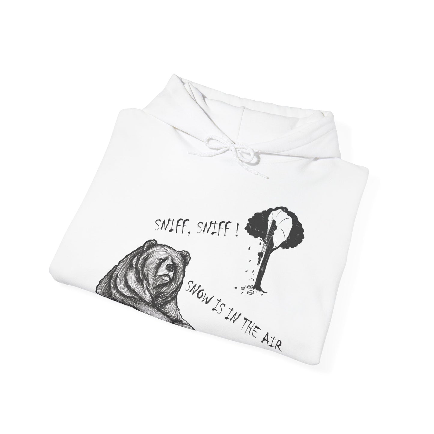 Cocaine Bear Hoodie - "Sniff, Sniff! Snow is in the Air"